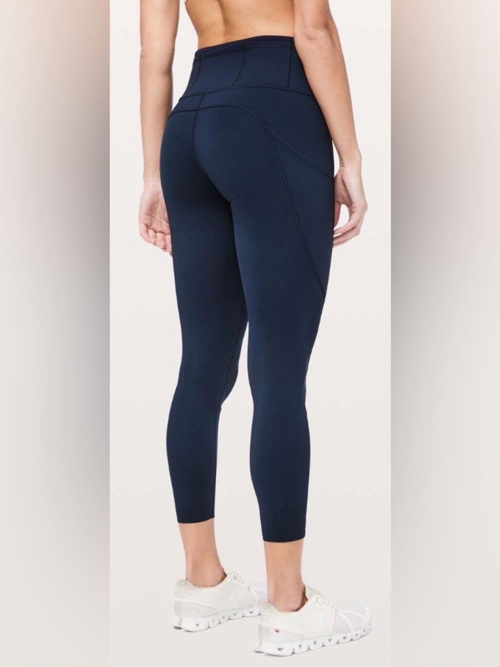 Lululemon Women’s Size 8 Fast & Free 7/8 Tight II Non-Reflective Nulux 25" Black